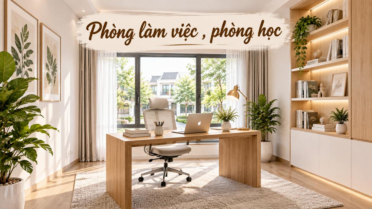 Phòng làm việc , phòng học